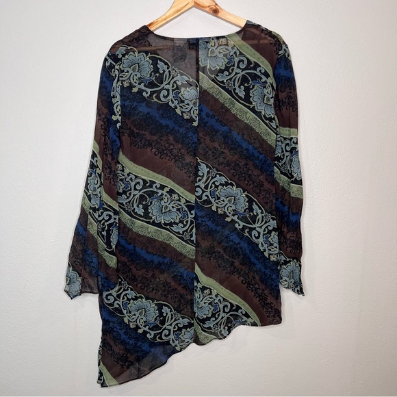 Michael Taylor Flowy Forest Fairy Whimsigoth asymmetric hem bell sleeves Y2K - Picture 8 of 9